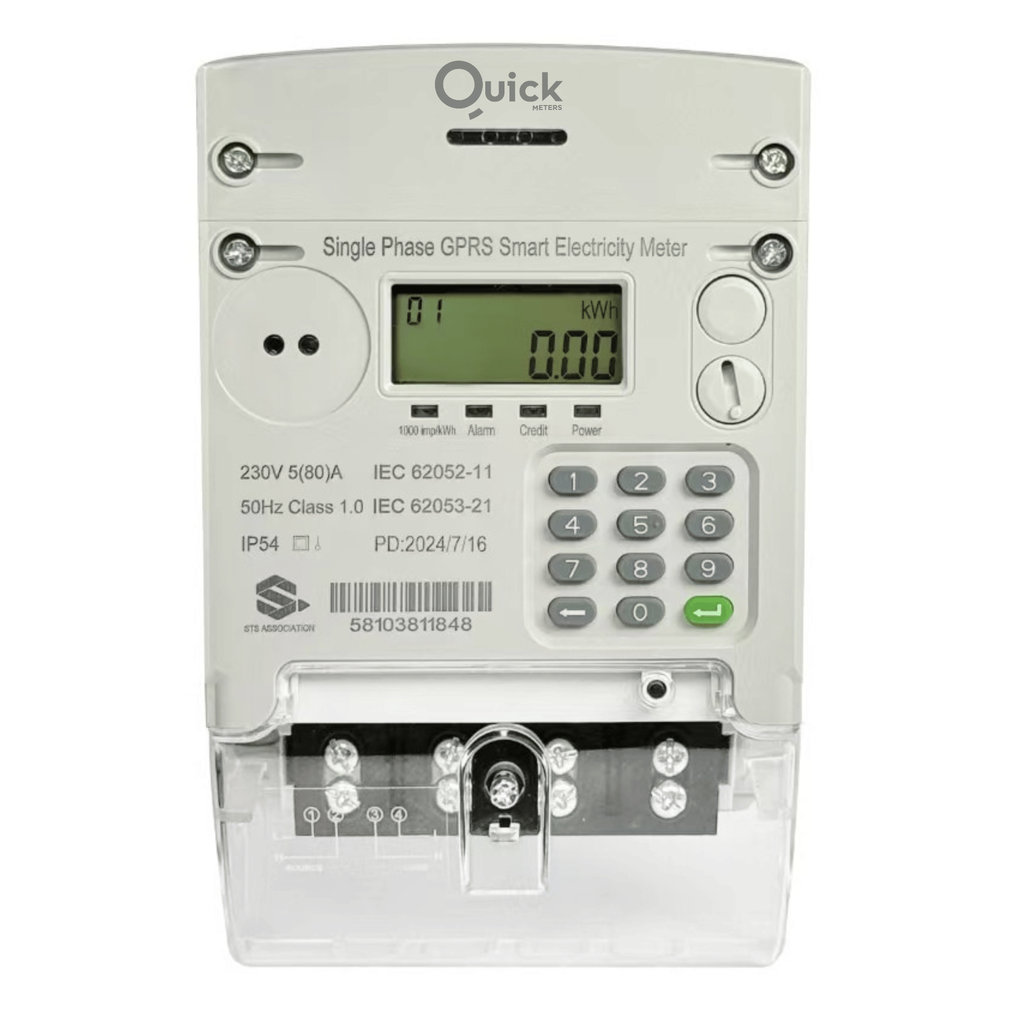 QMS-SPS1 Single Phase GPRS Meter