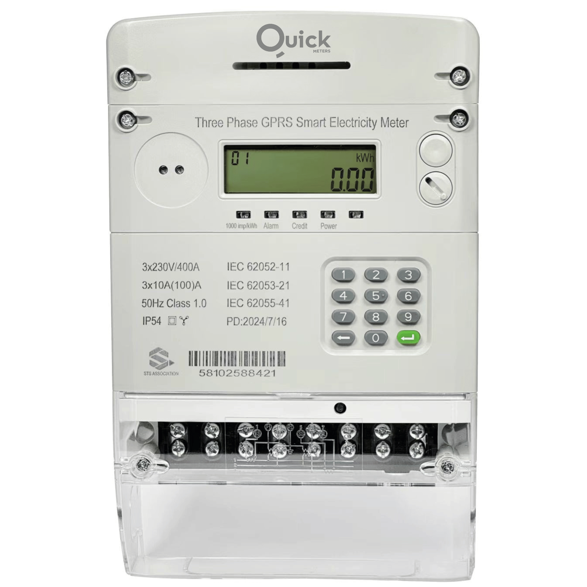 QMS-TPS3 Three Phase GPRS Meter